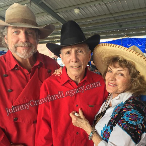 Johnny Crawford, Darby Hinton, and Johnny's wife Charlotte